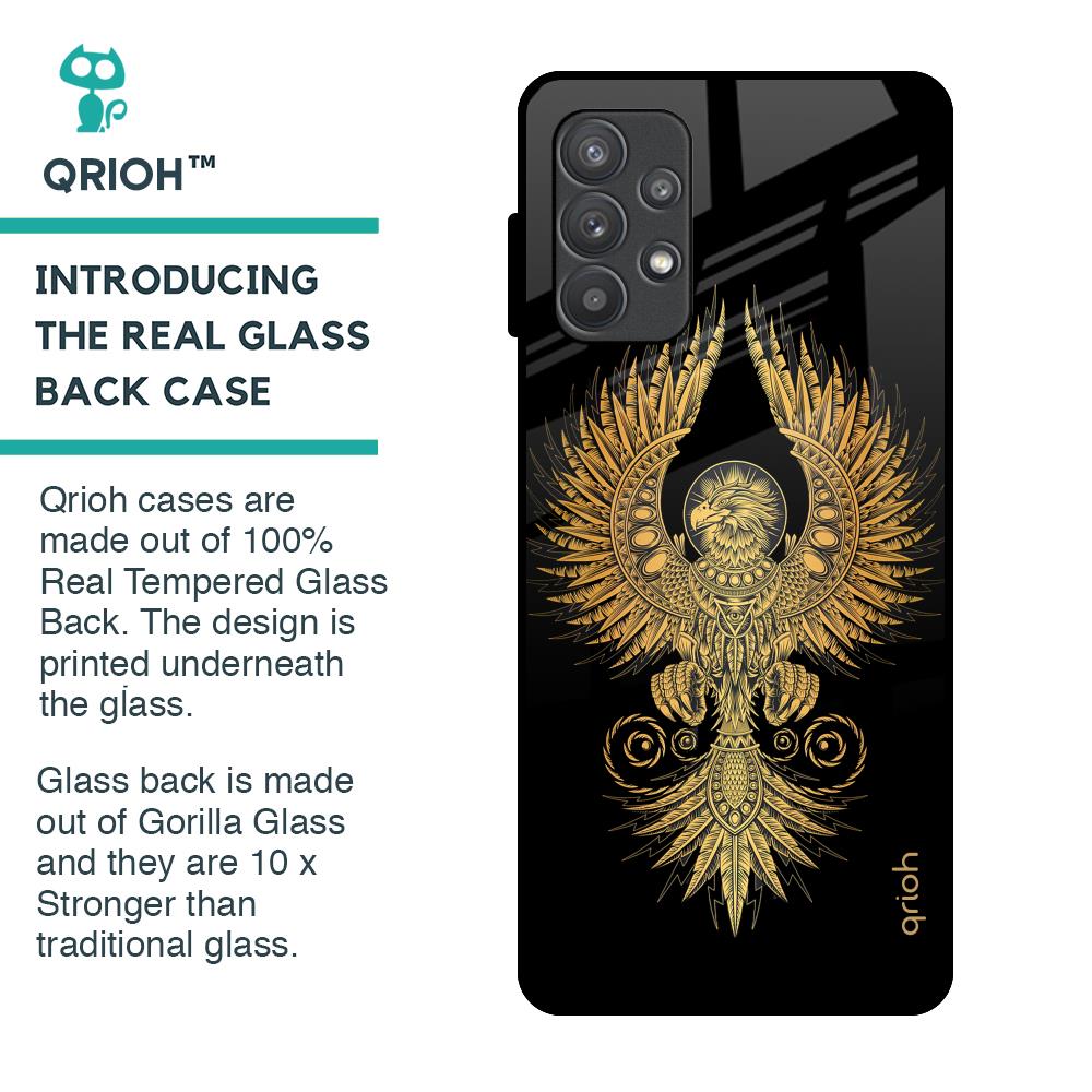 Mythical Phoenix Art Glass Case for Samsung Galaxy A32