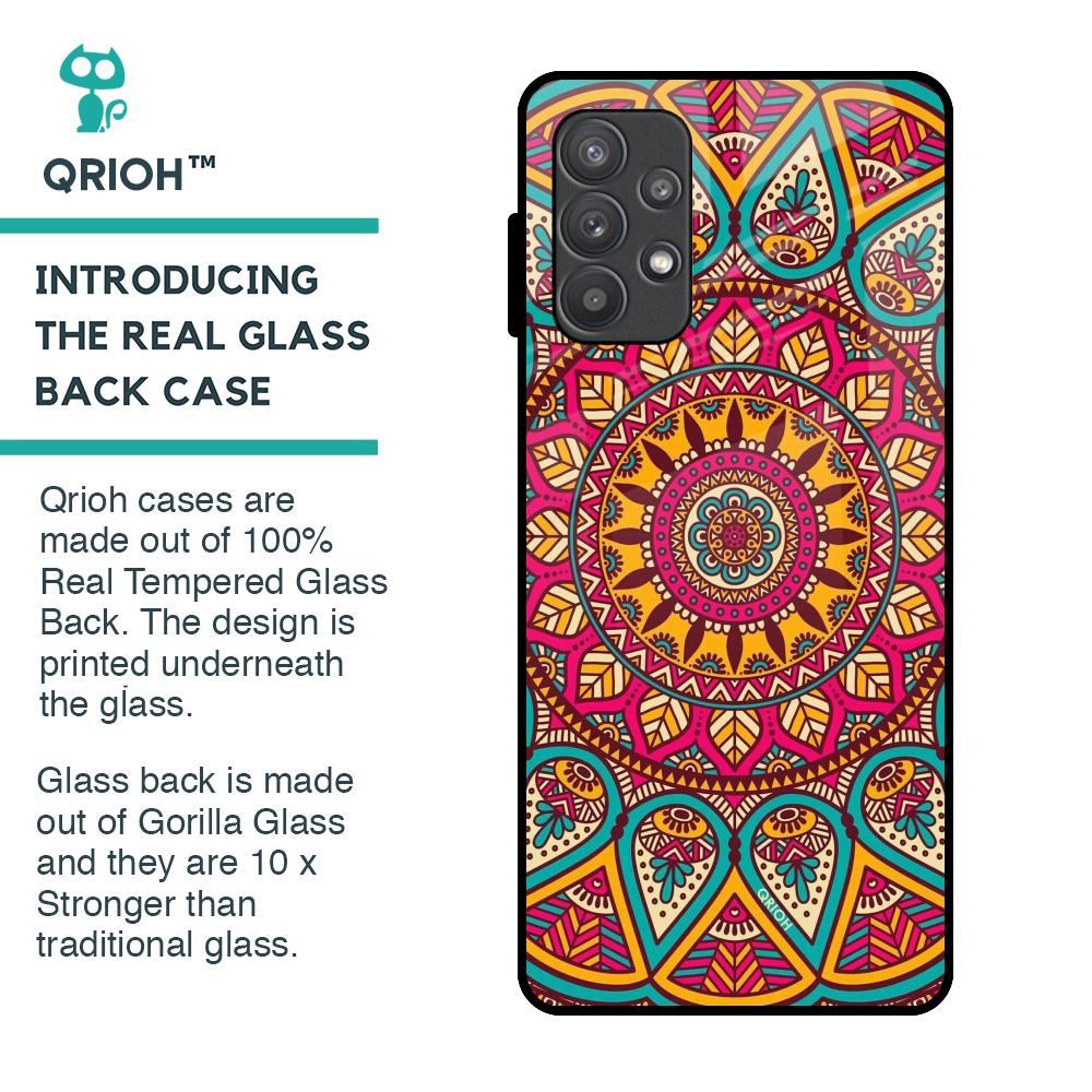 Elegant Mandala Glass Case for Samsung Galaxy A32