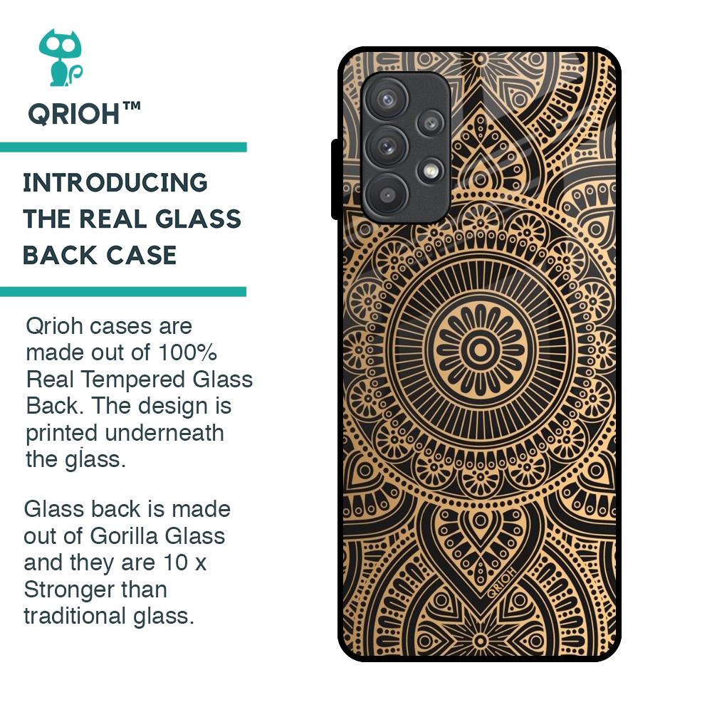 Luxury Mandala Glass Case for Samsung Galaxy A32