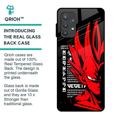 Red Vegeta Glass Case for Samsung Galaxy A32
