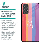 Lucky Abstract Glass Case for Samsung Galaxy A32