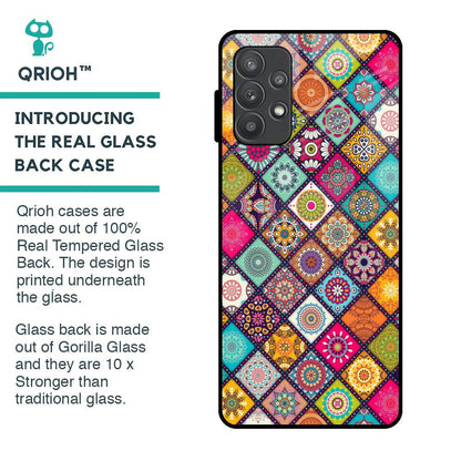 Multicolor Mandala Glass Case for Samsung Galaxy A32