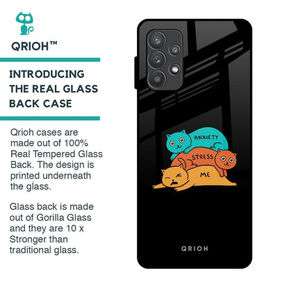 Anxiety Stress Glass Case for Samsung Galaxy A32