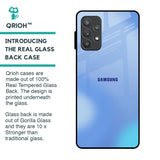 Vibrant Blue Texture Glass Case for Samsung Galaxy A32