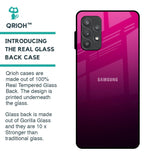 Purple Ombre Pattern Glass Case for Samsung Galaxy A32