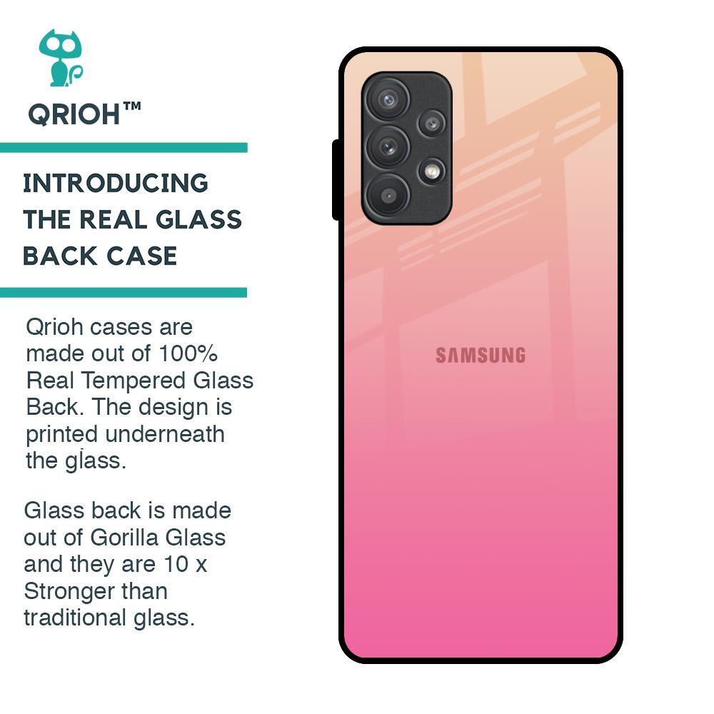 Pastel Pink Gradient Glass Case For Samsung Galaxy A32