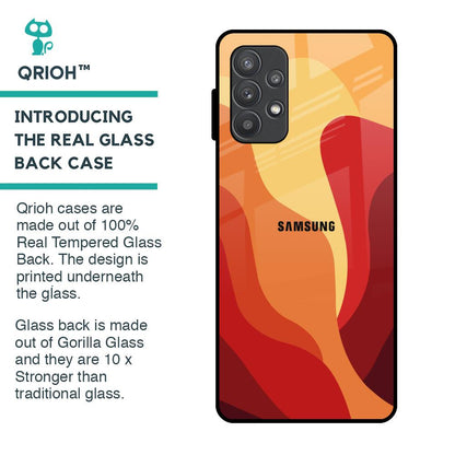Magma Color Pattern Glass Case for Samsung Galaxy A32