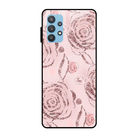 Shimmer Roses Samsung Galaxy A32 Glass Cases & Covers Online