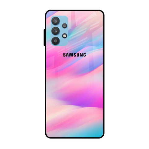 Colorful Waves Samsung Galaxy A32 Glass Cases & Covers Online