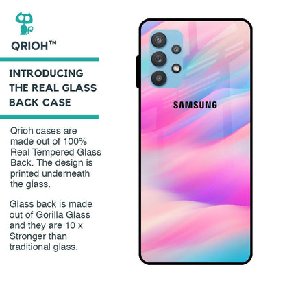 Colorful Waves Glass case for Samsung Galaxy A32