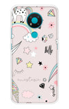 Unicorn Doodle Nokia 3.4 Back Cover