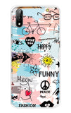Happy Doodle LG W11 Back Cover