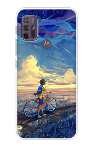 Riding Bicycle to Dreamland Motorola G10 Back Cover