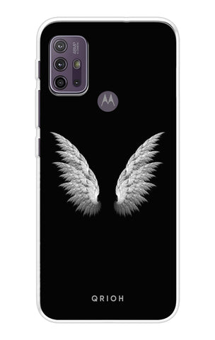 White Angel Wings Motorola G10 Back Cover