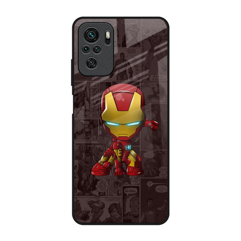 Angry Baby Super Hero Redmi Note 10 Glass Back Cover Online