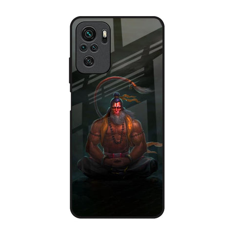 Lord Hanuman Animated Redmi Note 10 Glass Back Cover Online