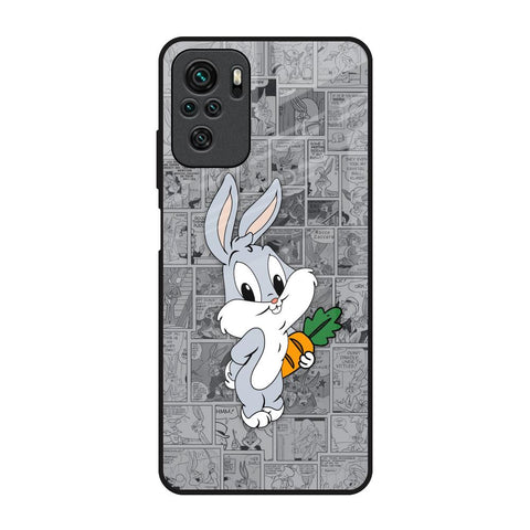 Cute Baby Bunny Redmi Note 10 Glass Back Cover Online