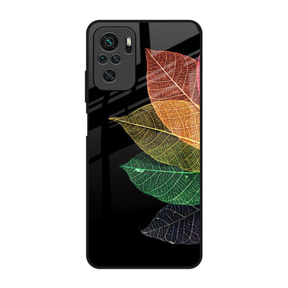 Colorful Leaves Redmi Note 10 Glass Back Cover Online