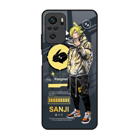 Cool Sanji Redmi Note 10 Glass Back Cover Online