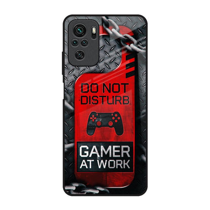 Do No Disturb Redmi Note 10 Glass Back Cover Online