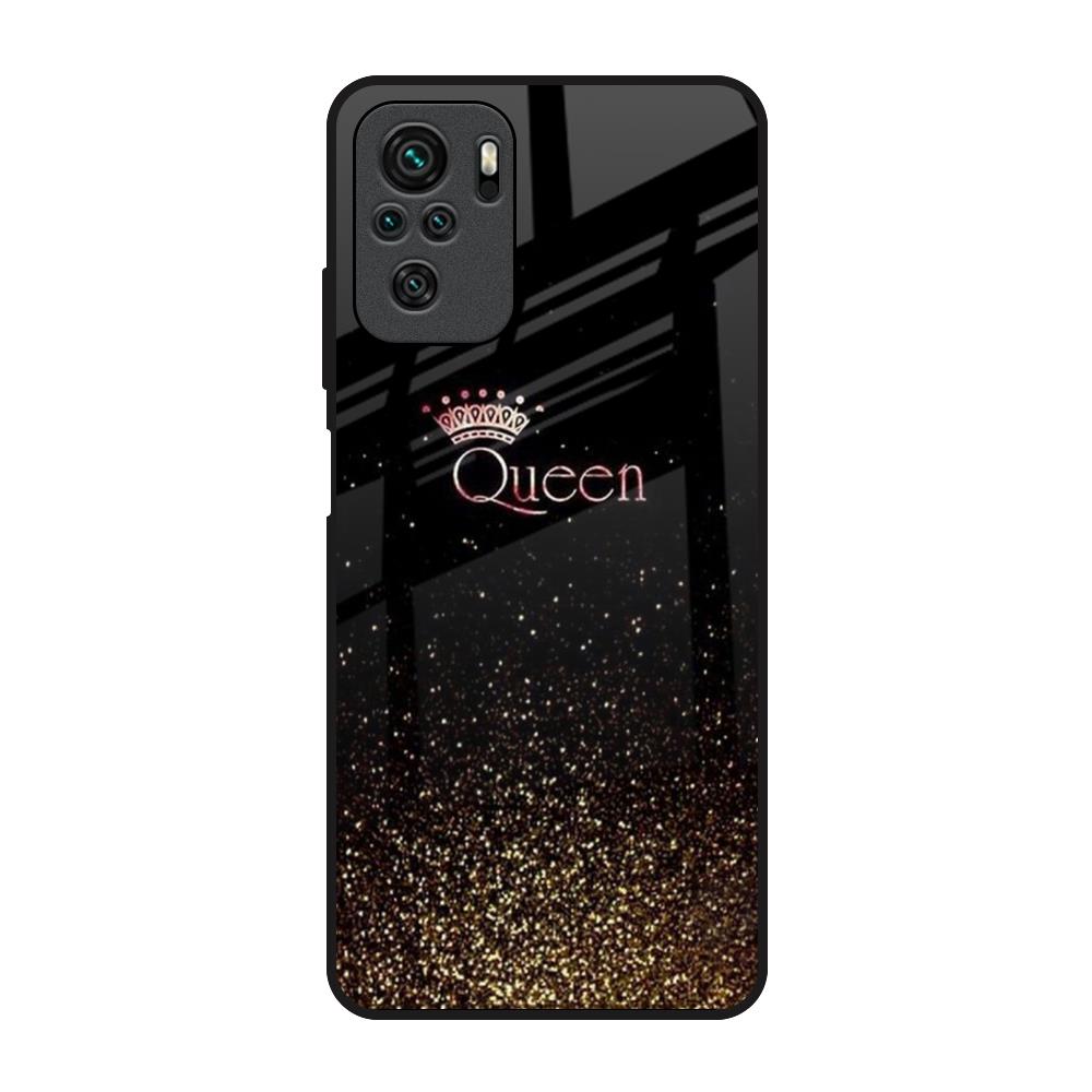 I Am The Queen Redmi Note 10 Glass Back Cover Online