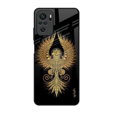 Mythical Phoenix Art Redmi Note 10 Glass Back Cover Online