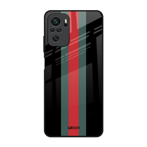 Vertical Stripes Redmi Note 10 Glass Back Cover Online