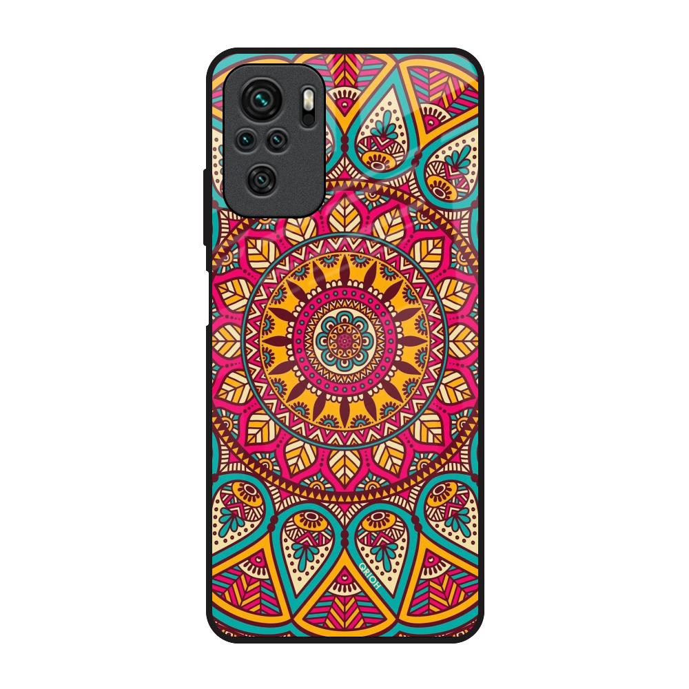 Elegant Mandala Redmi Note 10 Glass Back Cover Online