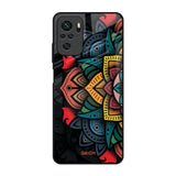 Retro Gorgeous Flower Redmi Note 10 Glass Back Cover Online