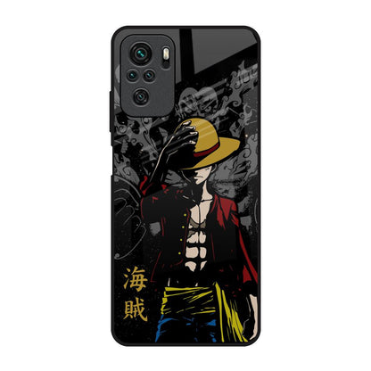 Dark Luffy Redmi Note 10 Glass Back Cover Online