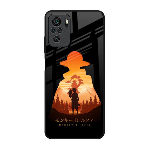 Luffy One Piece Redmi Note 10 Glass Back Cover Online