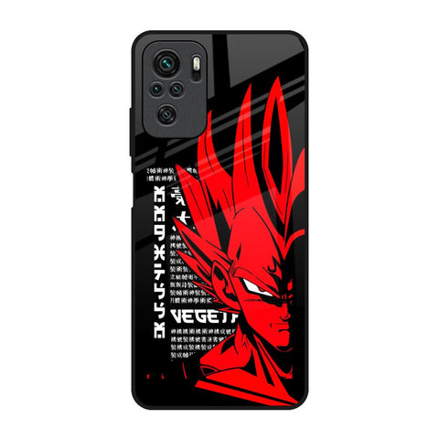 Red Vegeta Redmi Note 10 Glass Back Cover Online