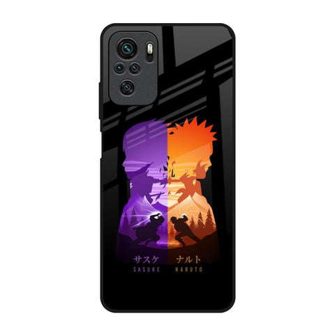 Minimalist Anime Redmi Note 10 Glass Back Cover Online