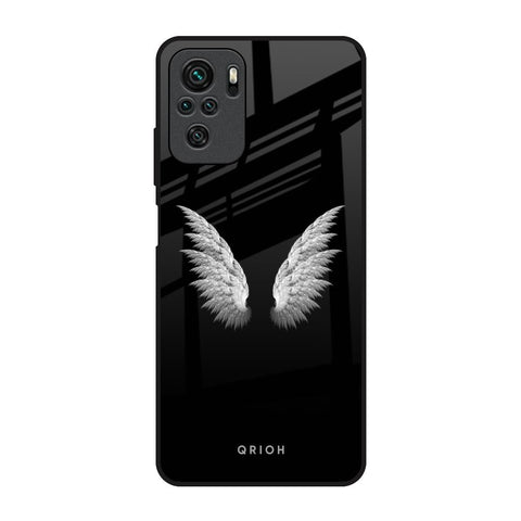 White Angel Wings Redmi Note 10 Glass Back Cover Online