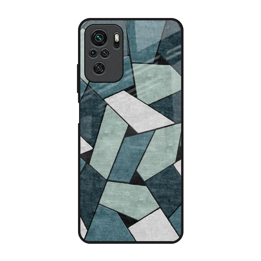Abstact Tiles Redmi Note 10 Glass Back Cover Online
