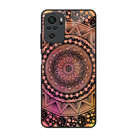 Floral Mandala Redmi Note 10 Glass Back Cover Online