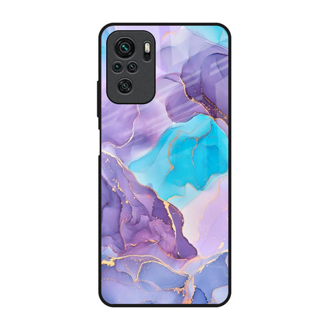 Alcohol ink Marble Redmi Note 10 Glass Back Cover Online