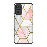 Geometrical Marble Redmi Note 10 Glass Back Cover Online