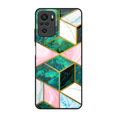 Seamless Green Marble Redmi Note 10 Glass Back Cover Online