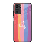 Lucky Abstract Redmi Note 10 Glass Back Cover Online