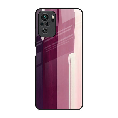 Brush Stroke Art Redmi Note 10 Glass Back Cover Online