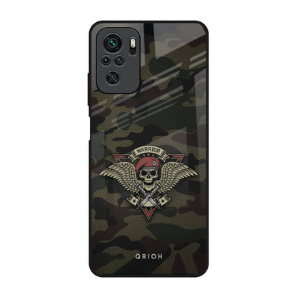 Army Warrior Redmi Note 10 Glass Back Cover Online