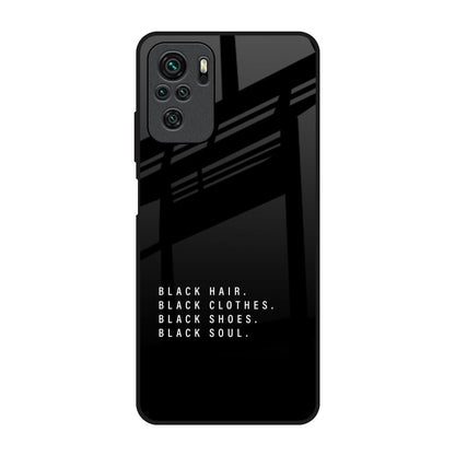 Black Soul Redmi Note 10 Glass Back Cover Online