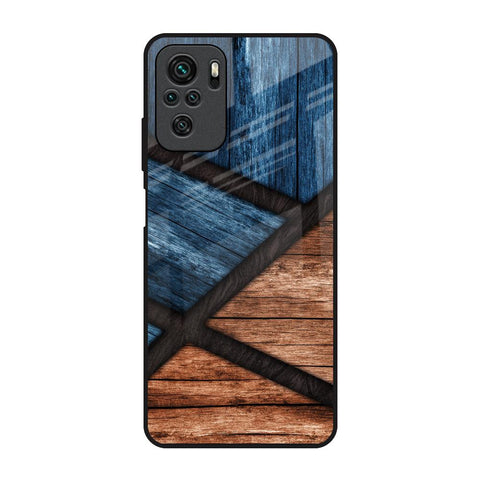 Wooden Tiles Redmi Note 10 Glass Back Cover Online