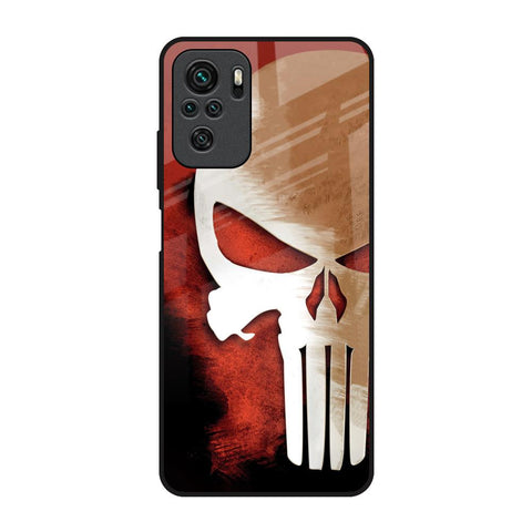 Red Skull Redmi Note 10 Glass Back Cover Online