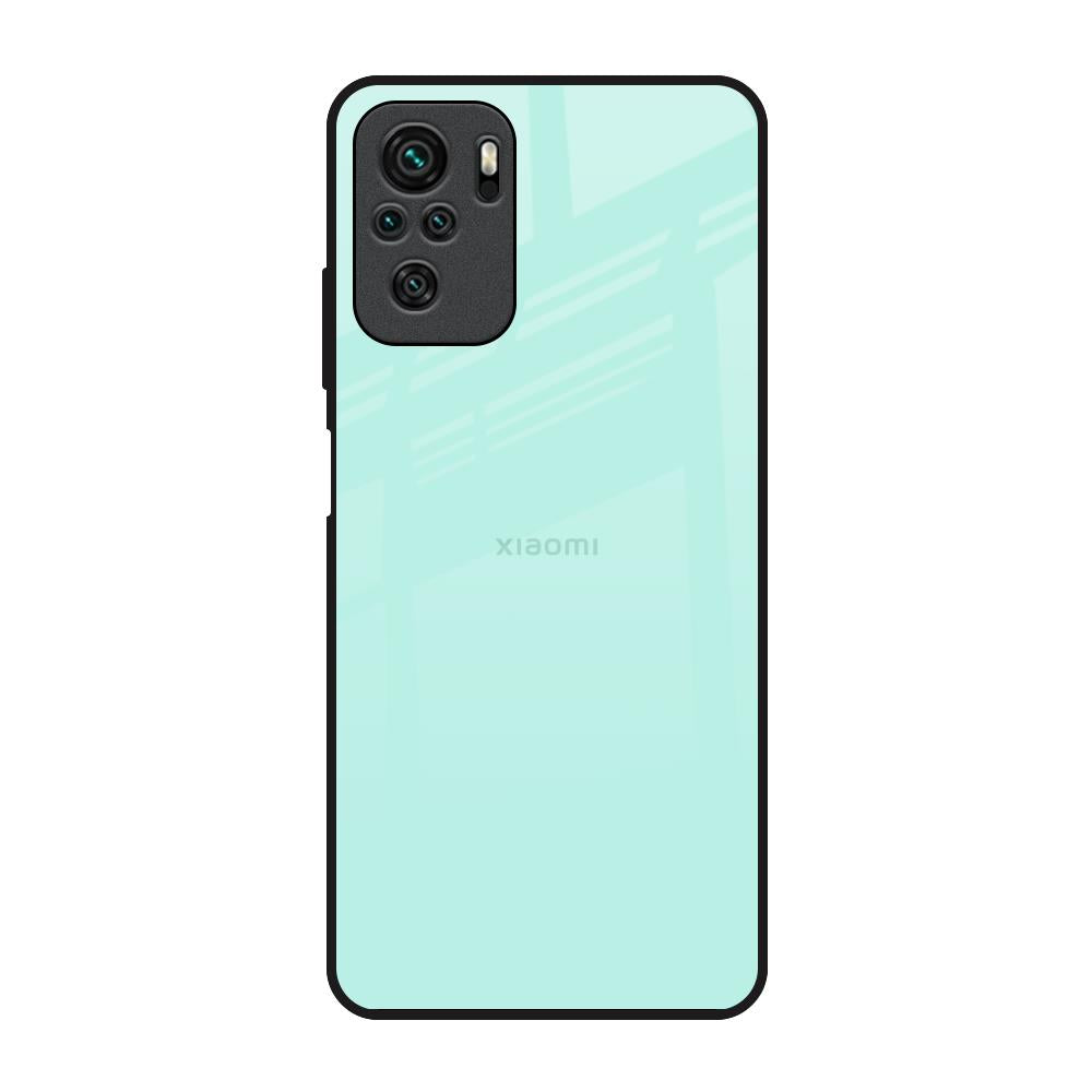 Teal Redmi Note 10 Glass Back Cover Online