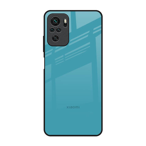 Oceanic Turquiose Redmi Note 10 Glass Back Cover Online