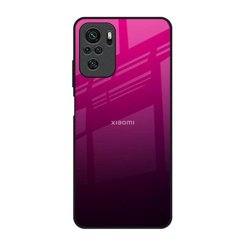 Purple Ombre Pattern Redmi Note 10 Glass Back Cover Online