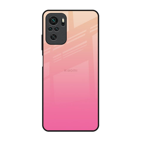 Pastel Pink Gradient Redmi Note 10 Glass Back Cover Online