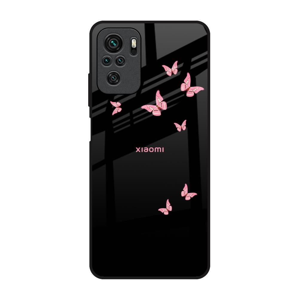 Fly Butterfly Redmi Note 10 Glass Back Cover Online
